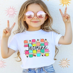 Personalized Back to School Pencils Shirt - Petite & Sassy Designs