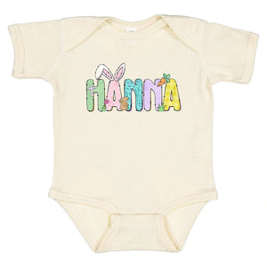 Easter Bunny Name Bodysuit - Petite & Sassy Designs