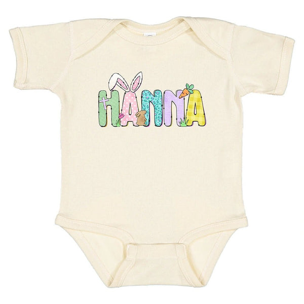 Easter Bunny Name Bodysuit - Petite & Sassy Designs