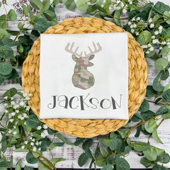 Camo Deer Head Tee - Petite & Sassy Designs