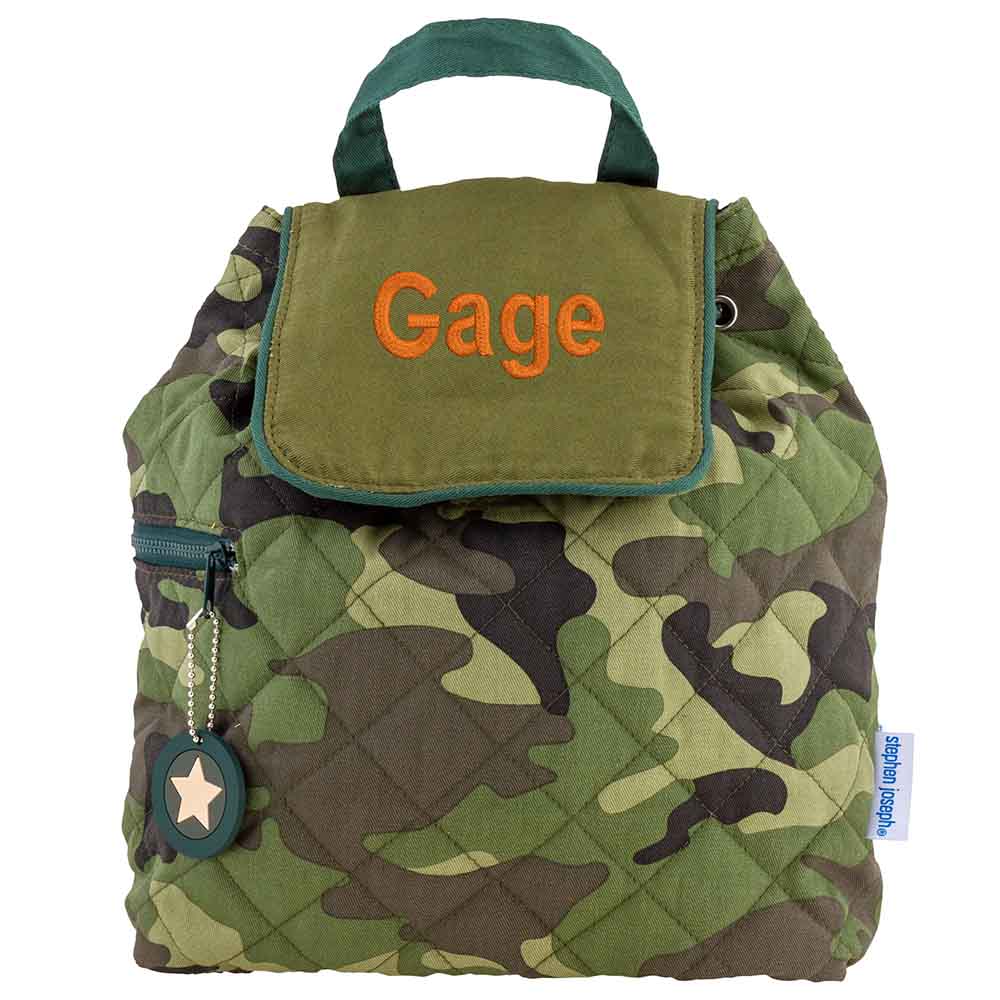 Camo Quilted Backpack