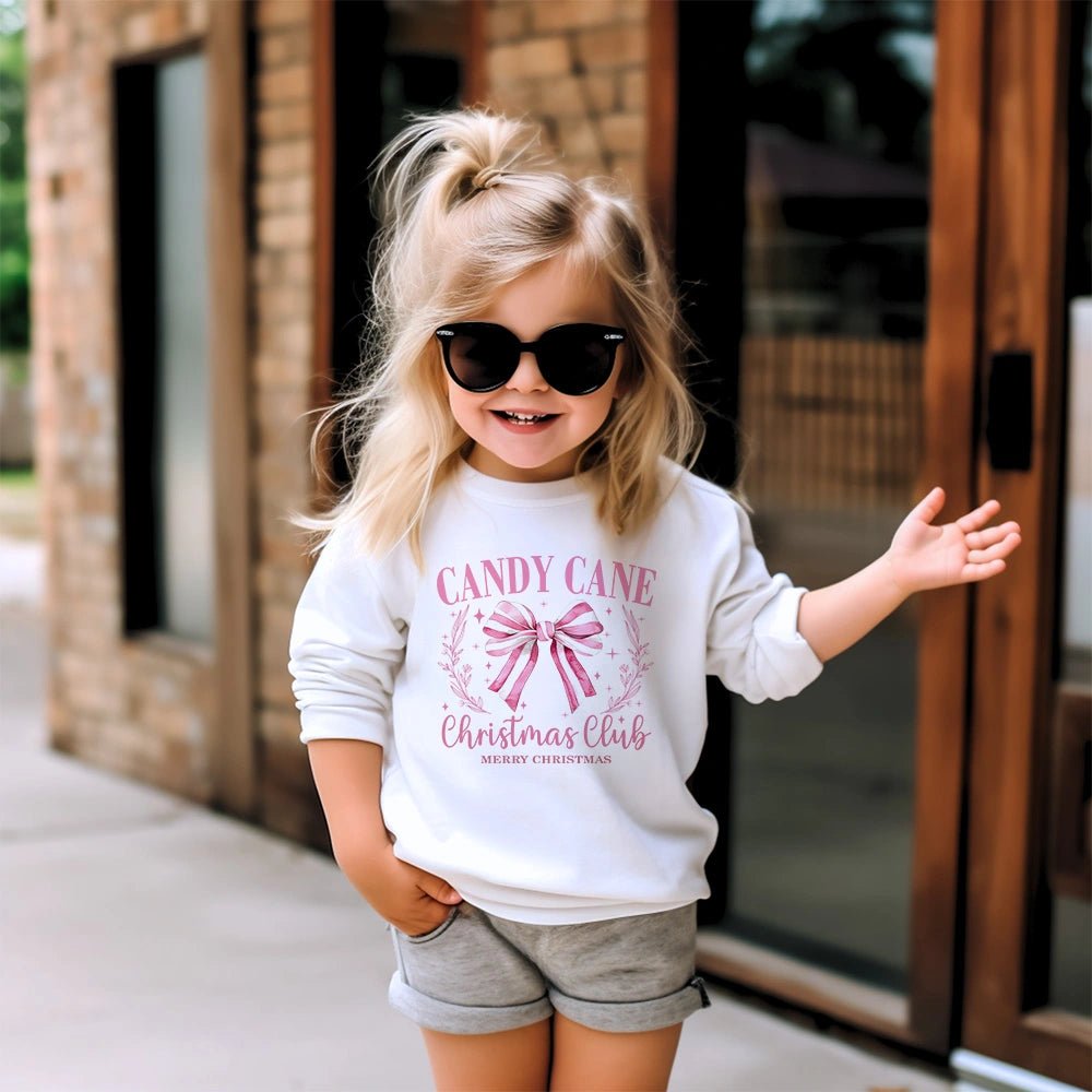 Candy Cane Christmas Club Sweatshirt - Petite & Sassy Designs