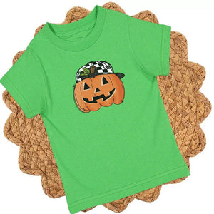 Checkered Hat Pumpkin - Petite & Sassy Designs