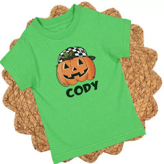 Checkered Hat Pumpkin - Petite & Sassy Designs
