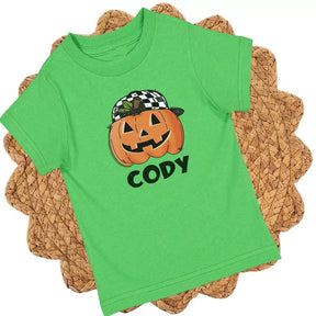 Checkered Hat Pumpkin - Petite & Sassy Designs