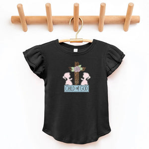 Child of God Flutter Sleeve Top - Petite & Sassy Designs