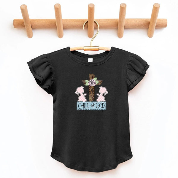 Child of God Flutter Sleeve Top - Petite & Sassy Designs