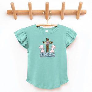 Child of God Flutter Sleeve Top - Petite & Sassy Designs