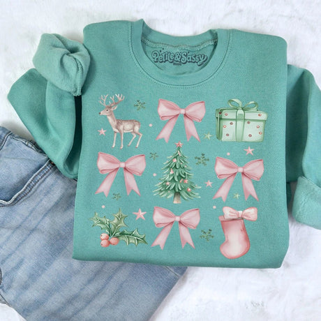 Kids Christmas Sweatshirt – Cute Holiday Graphic Pullover - Petite & Sassy Designs
