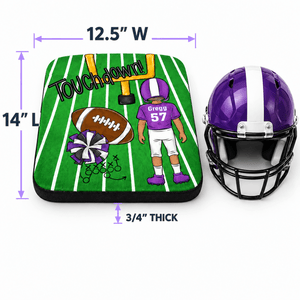 Personalized Football Stadium Cushion - Petite & Sassy Designs