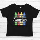 Personalized Back to School Crayons Shirt - Petite & Sassy Designs