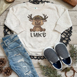 Personalized Deer Hunter Long Sleeve Baby Bodysuit