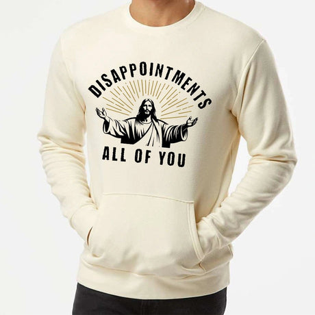 Disappointments All Of You - Adult Pocket Crewneck Sweatshirt - Petite & Sassy Designs