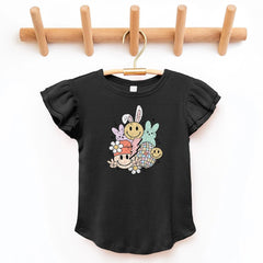 Easter Collage Flutter Sleeve Top - Petite & Sassy Designs