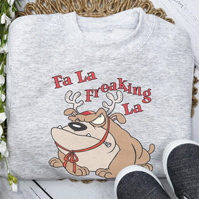 Fa La Freakin' La Christmas Sweatshirt - Petite & Sassy Designs