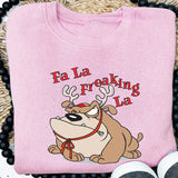 Fa La Freakin' La Christmas Sweatshirt - Petite & Sassy Designs