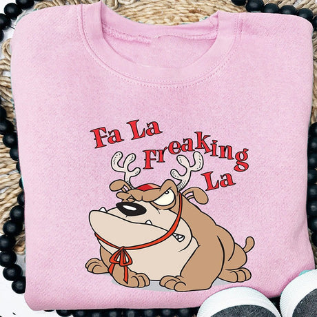 Fa La Freakin' La Christmas Sweatshirt - Petite & Sassy Designs