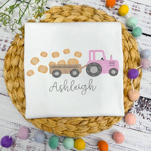 Pumpkin Farm Tractor - Petite & Sassy Designs