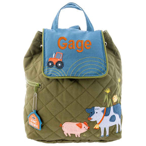 Farm Animals Quilted Backpack - Petite & Sassy Designs
