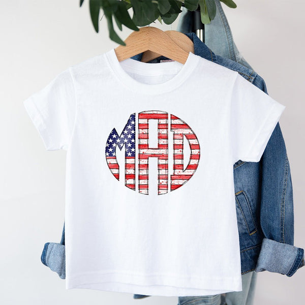 Flag Monogram - Petite & Sassy Designs