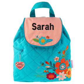 Floral Quilted Backpack - Petite & Sassy Designs