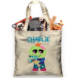 Flower Zombie Trick or Treat Bag