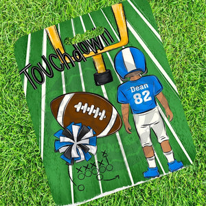 Personalized Football Stadium Cushion - Petite & Sassy Designs