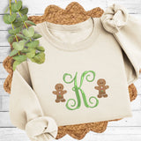 Gingerbread Monogram Sweatshirt