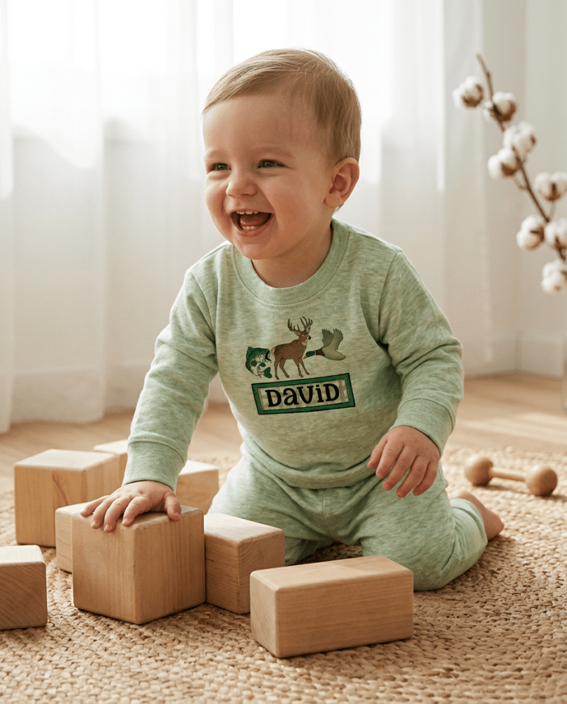 Personalized Hunter Baby Jogger Set - Petite & Sassy Designs