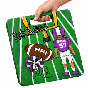 Personalized Football Stadium Cushion - Petite & Sassy Designs