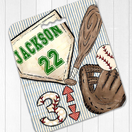 Personalized Baseball Bleacher Seat Cushion - Petite & Sassy Designs