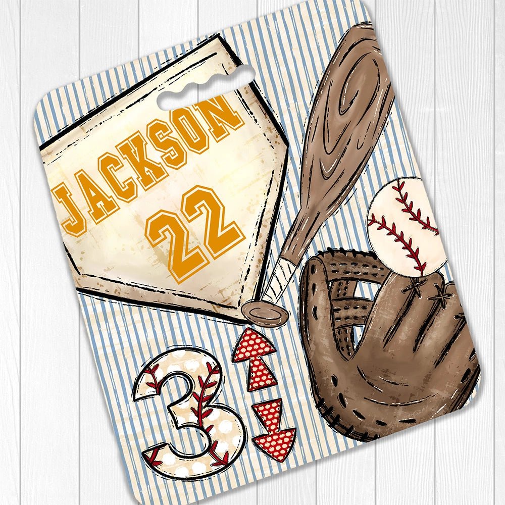 Personalized Baseball Bleacher Seat Cushion - Petite & Sassy Designs