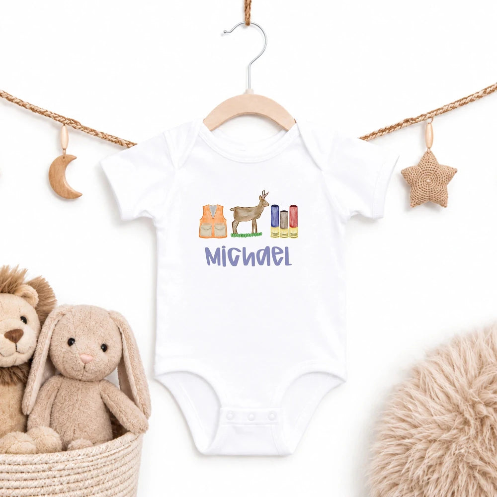 Custom Name Hunting Theme Bodysuit - Petite & Sassy Designs
