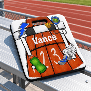 Personalized Track Stadium Cushion - Petite & Sassy Designs