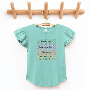Jesus Loves You Flutter sleeve Top - Petite & Sassy Designs