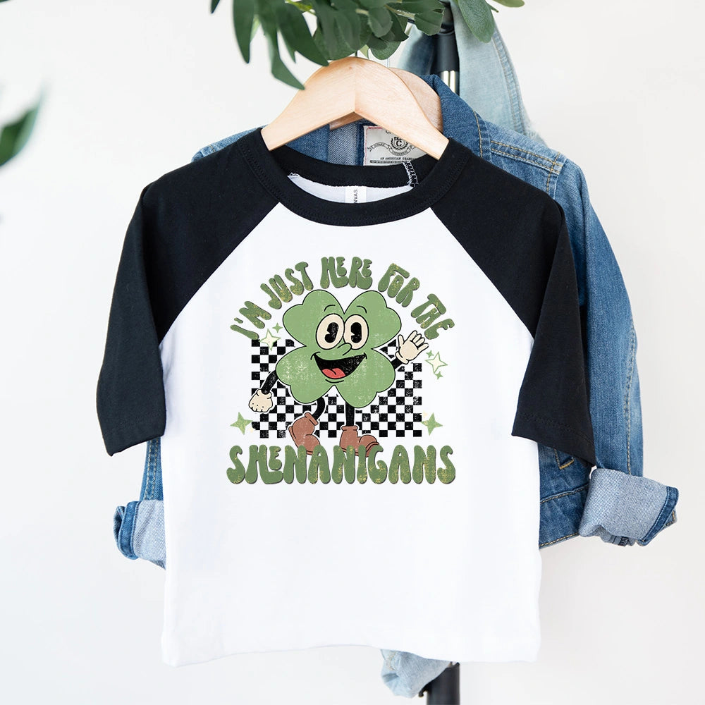 Just here for the Shenanigans Raglan