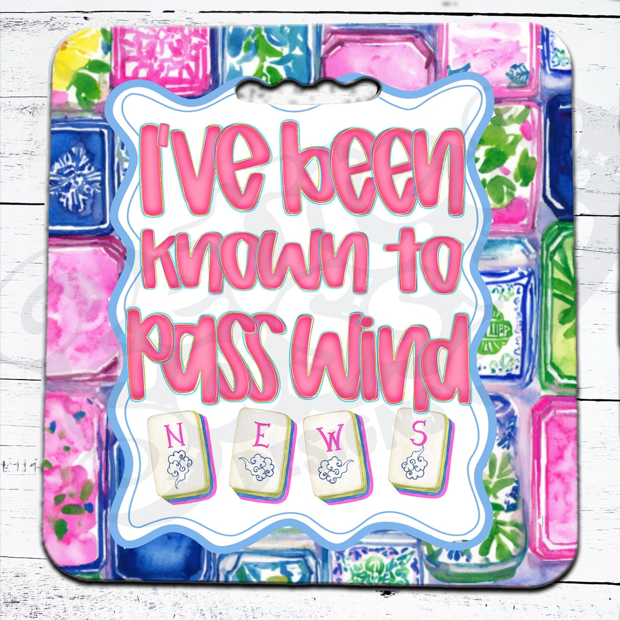 Funny Mahjong Seat Cushion | Comfort for Long Mahjong Marathons