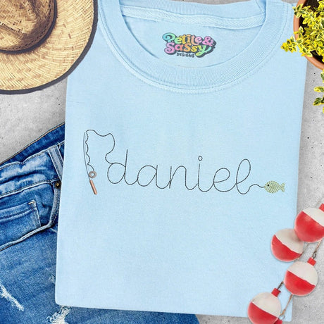Fishing Name T-shirt - Petite & Sassy Designs