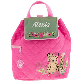 Leopard Quilted Backpack - Petite & Sassy Designs
