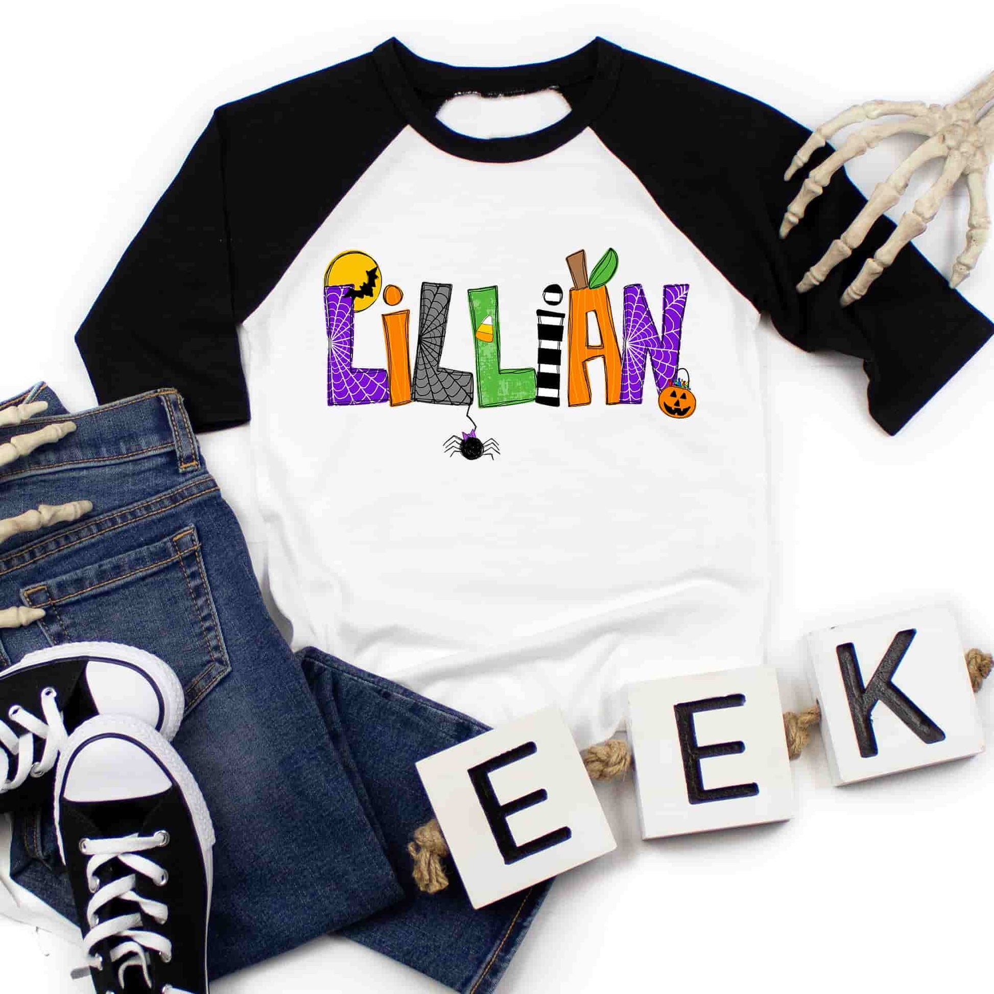 Personalized Halloween Name Shirt - Petite & Sassy Designs