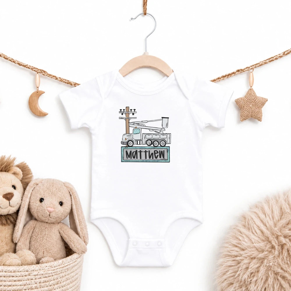 Personalized Lineman Bodysuit - Petite & Sassy Designs