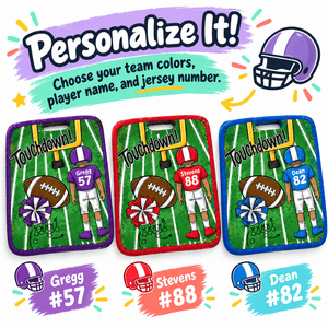 Personalized Football Stadium Cushion - Petite & Sassy Designs