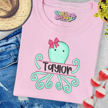 Personalized Octopus Summer T-shirt - Petite & Sassy Designs