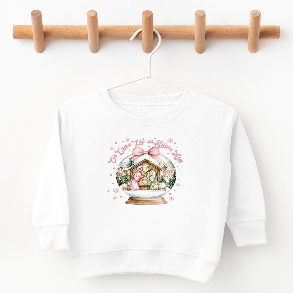 Oh Come Let Us Adore Him Sweatshirt - Petite & Sassy Designs