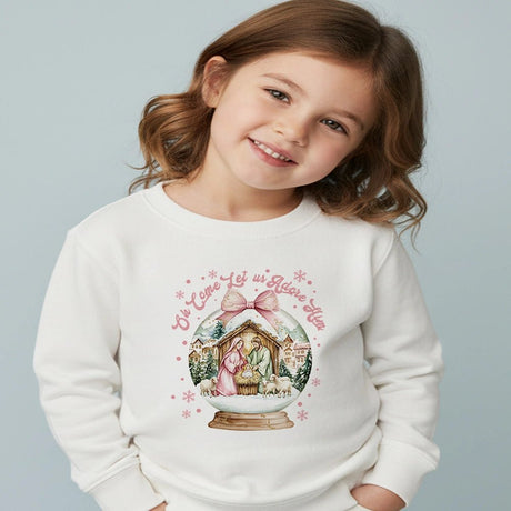 Oh Come Let Us Adore Him Sweatshirt - Petite & Sassy Designs