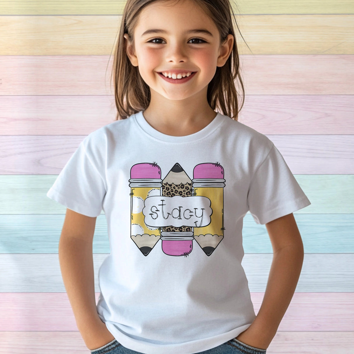 Personalized Pencil Trio Back to School Shirt - Petite & Sassy Designs