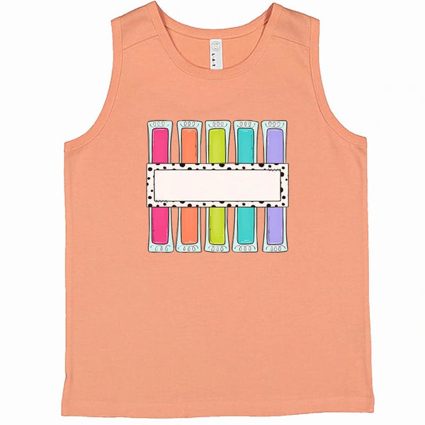Personalized Girls Popsicle Tank Top - Petite & Sassy Designs