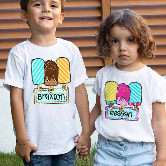 Ice Cream Trio Personalized T-shirt