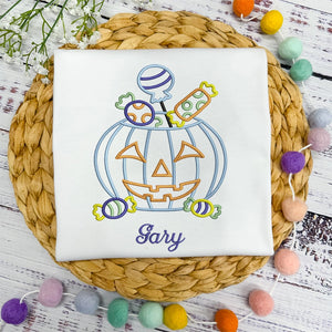 Pumpkin Candy Bucket Top - Petite & Sassy Designs