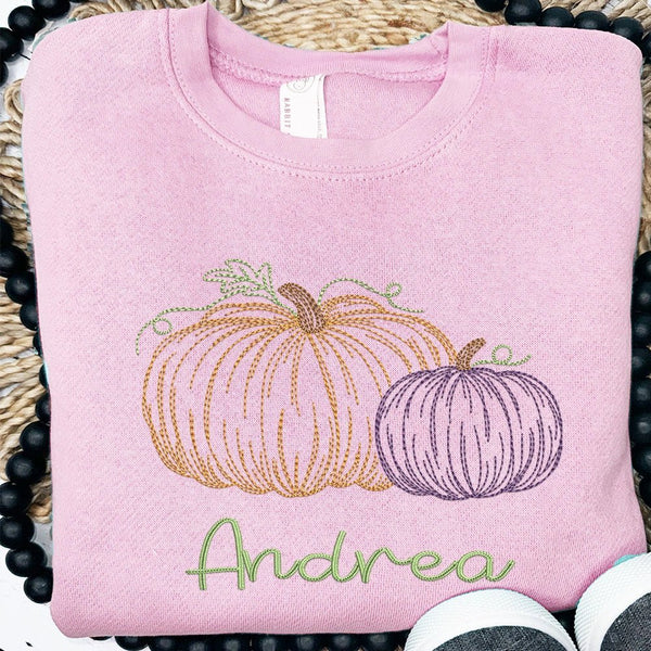 Pumpkin Duo Sweatshirt - Petite & Sassy Designs